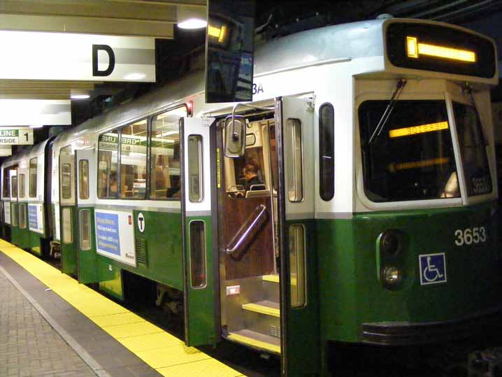 MBTA Boston Kinki-Sharyo streetcar 3653